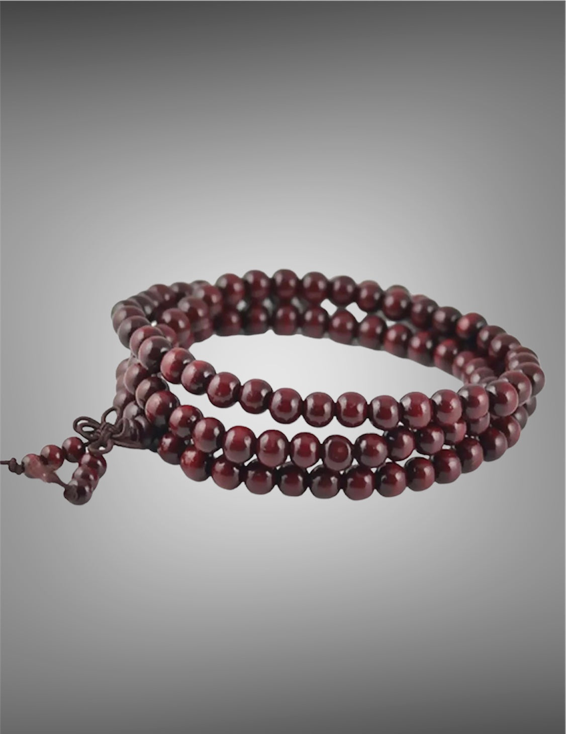 Wooden Meditation Bead Mala Bracelet or Necklace