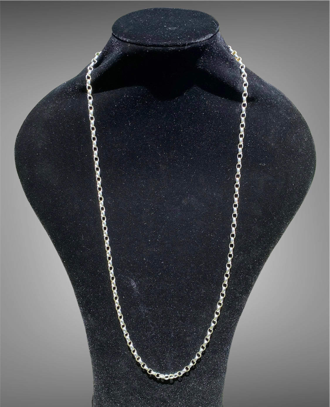 Solid Sterling Silver Unisex Belcher Link Chain