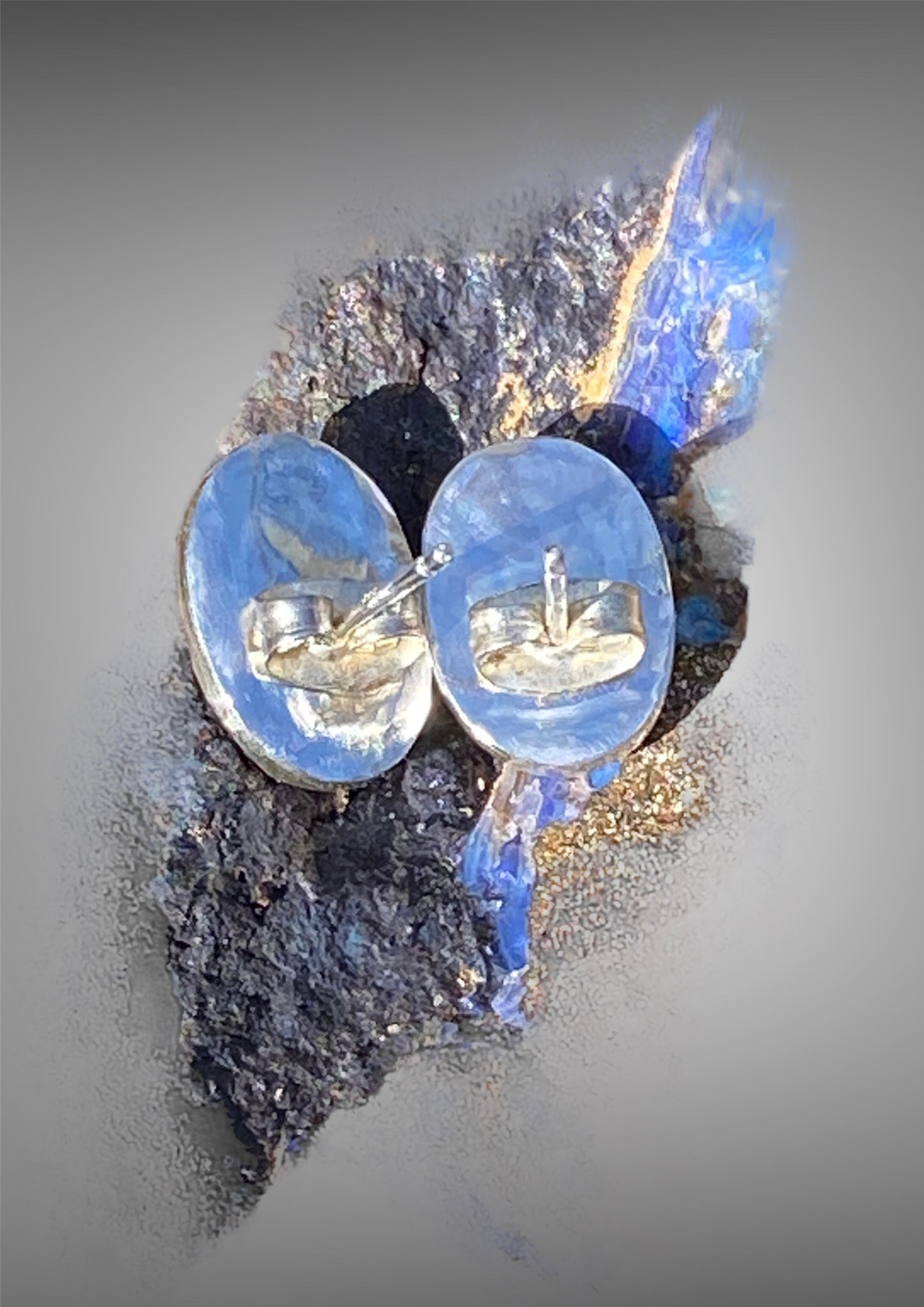 Mint Green Kyanite Stud Earrings sold