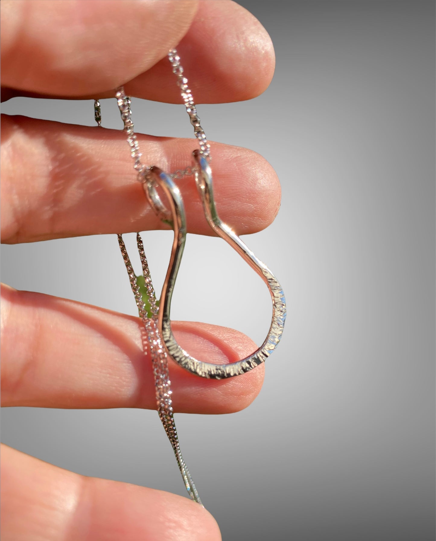 Sterling Silver Ring Holder Necklace