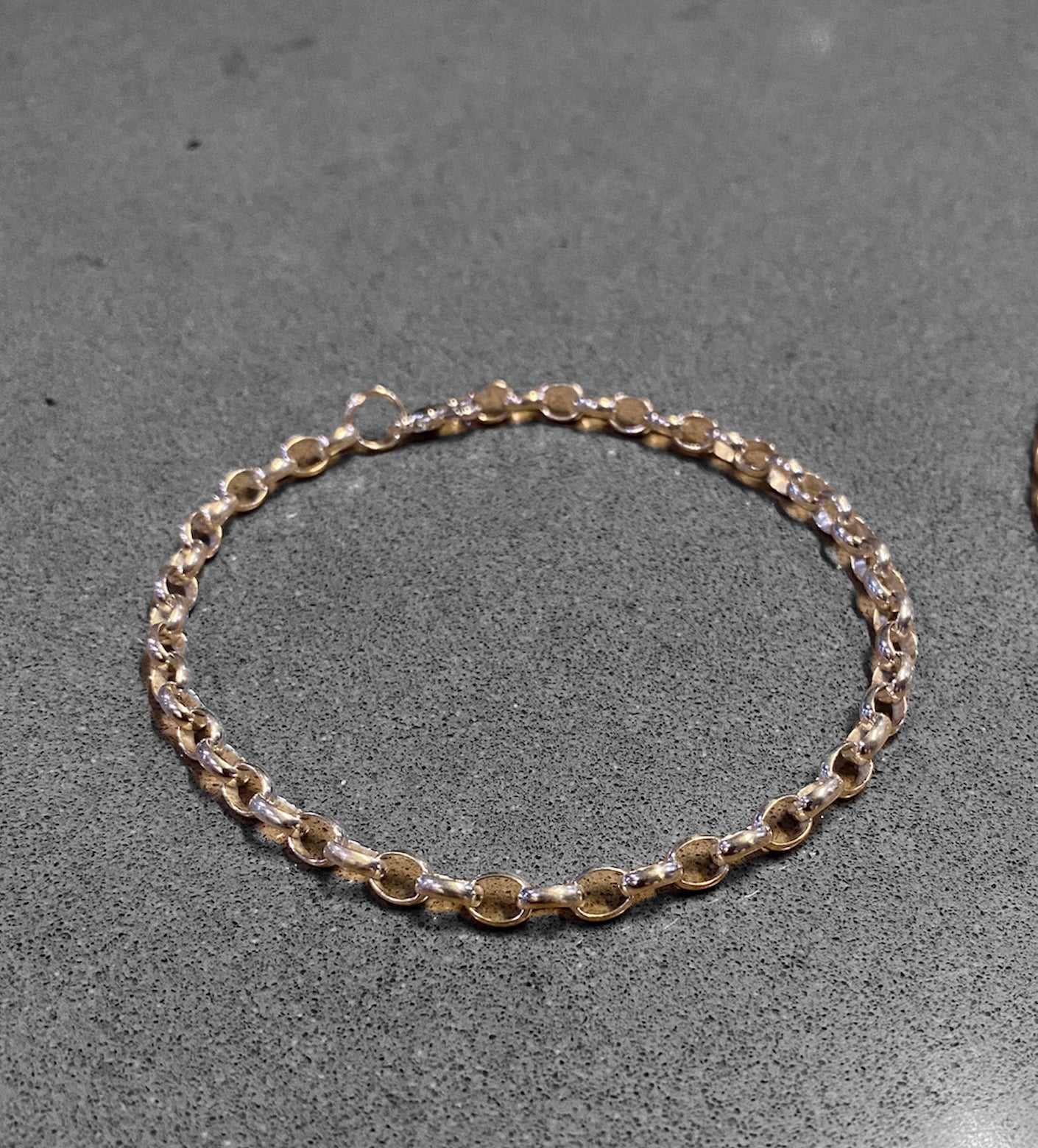 Sterling Silver Belcher Link Anklets