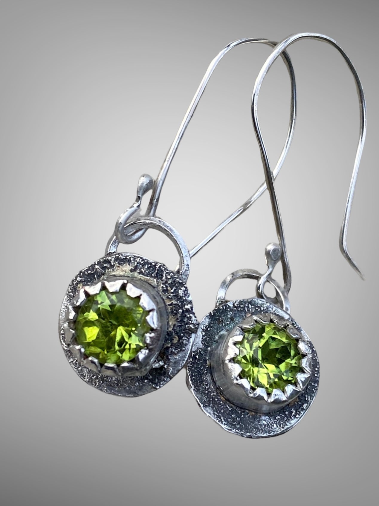 Custom Handmade Peridot Earrings sold