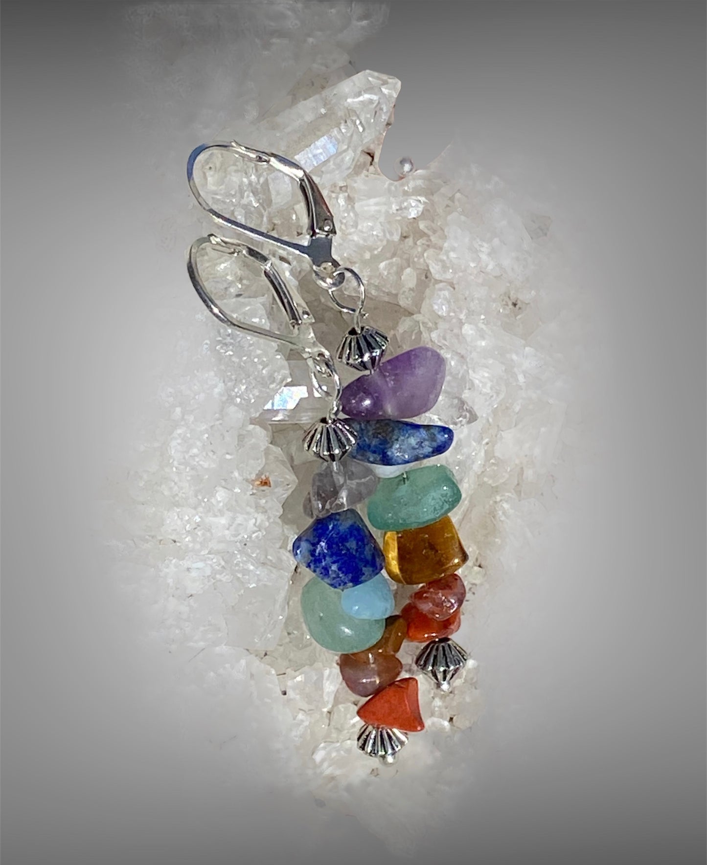 Handmade Chakra Gemstone Earrings