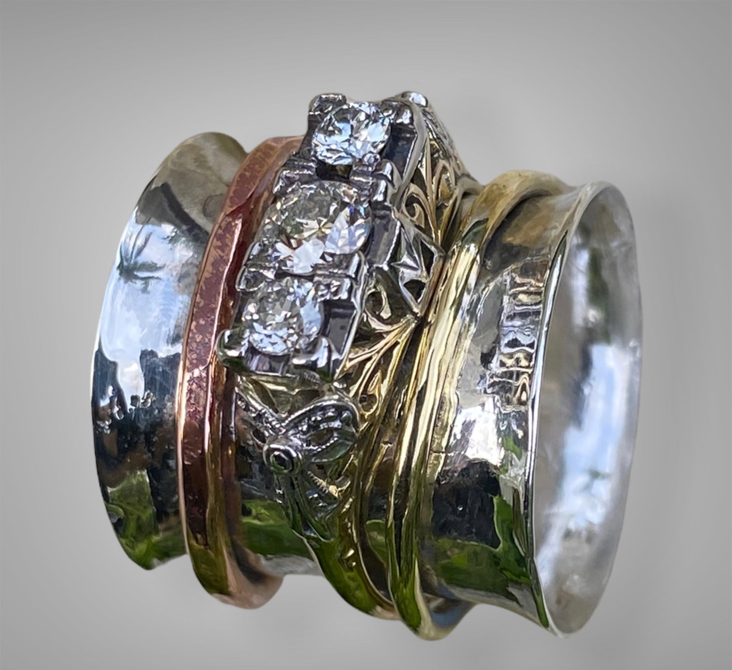 Custom Handmade Spinner Ring for Robyn sold