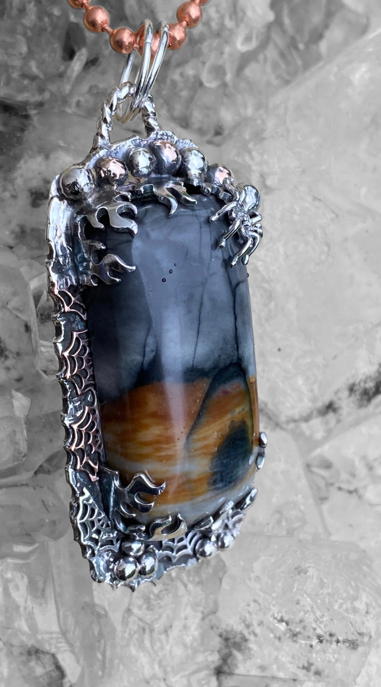 Handmade Bespoke Picasso Marble Pendant