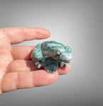 African Jade Frog Figurine