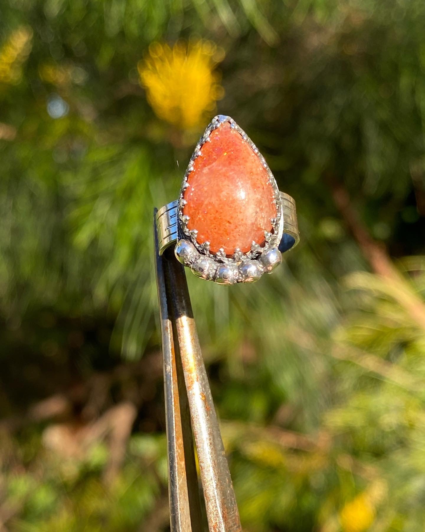 Sunstone Sterling Silver Ring