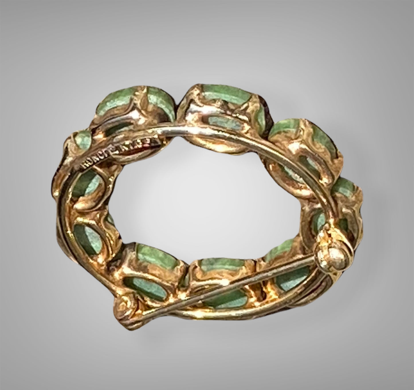 Vintage Jade GP Brooch