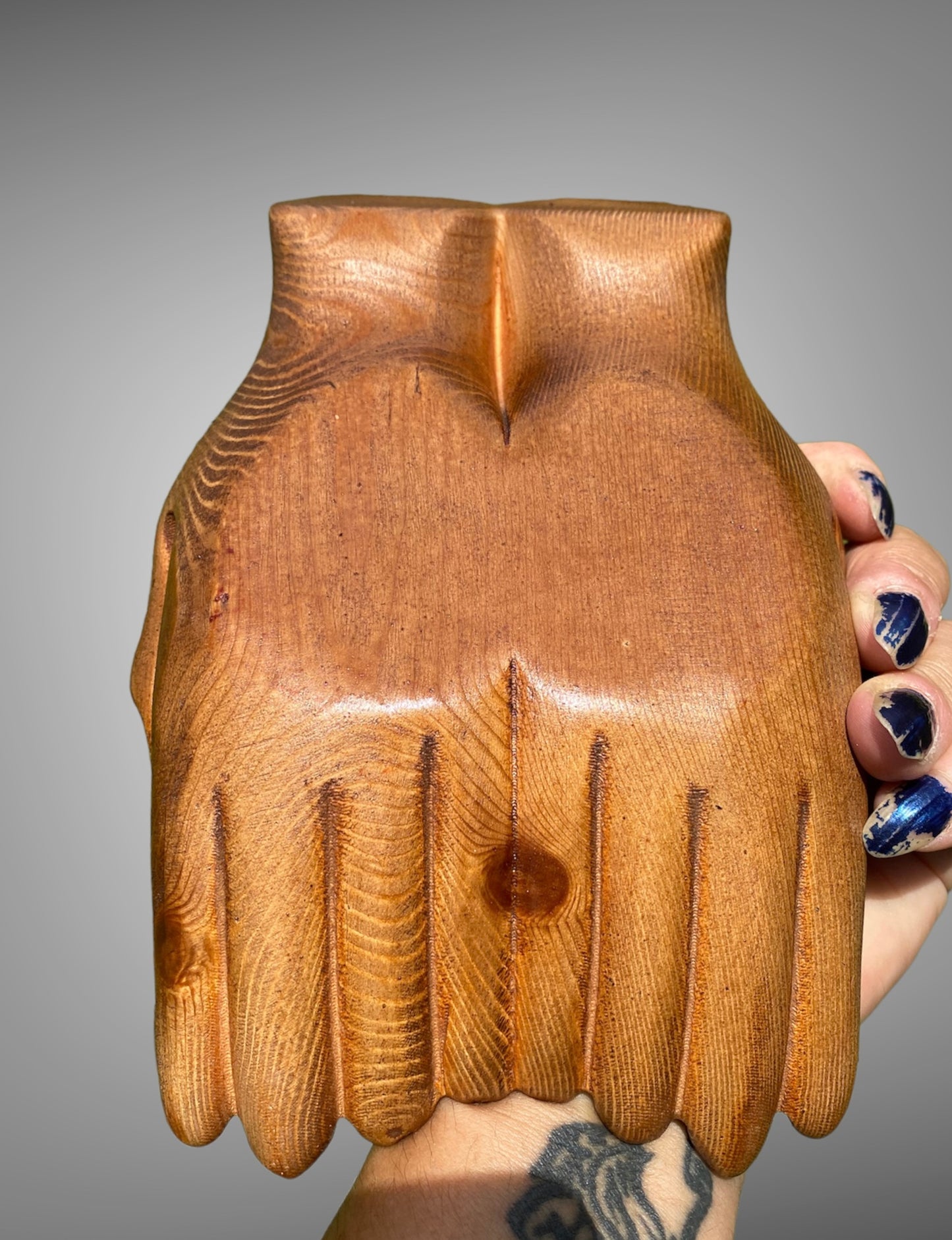Wooden Double Hand Bowl