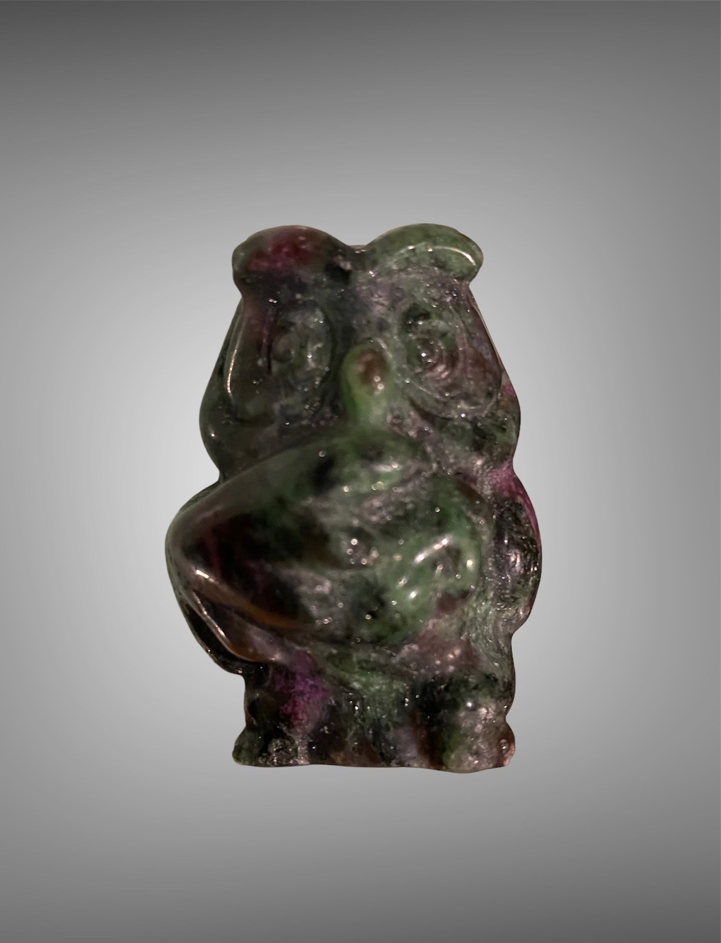Ruby in Zoisite Owl