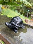 Black Obsidian Turtle Figurine
