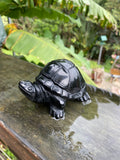 Black Obsidian Turtle Figurine