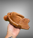 Wooden Double Hand Bowl