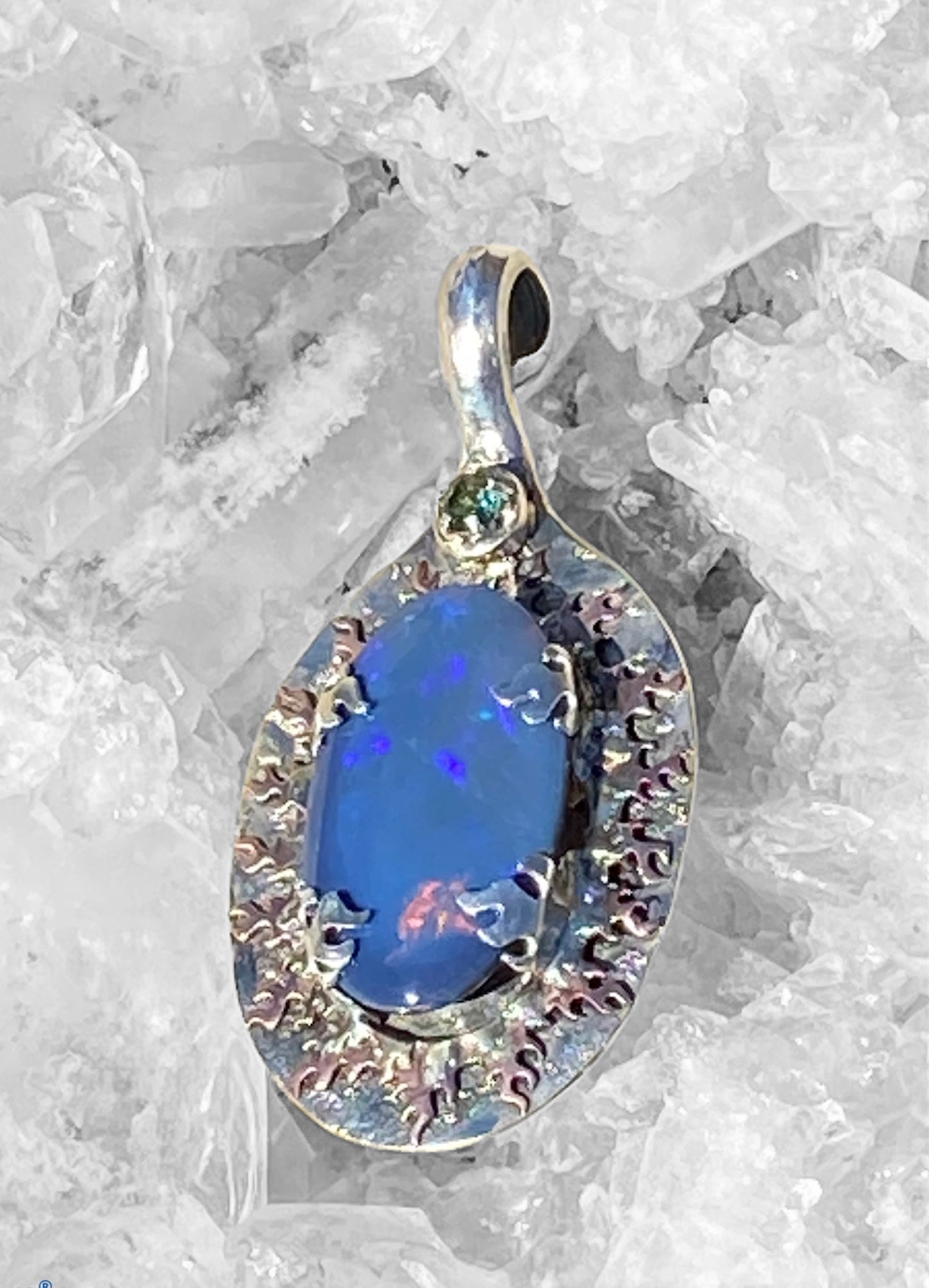 Commission Roy - Handmade Lightning Ridge Opal Pendant sold