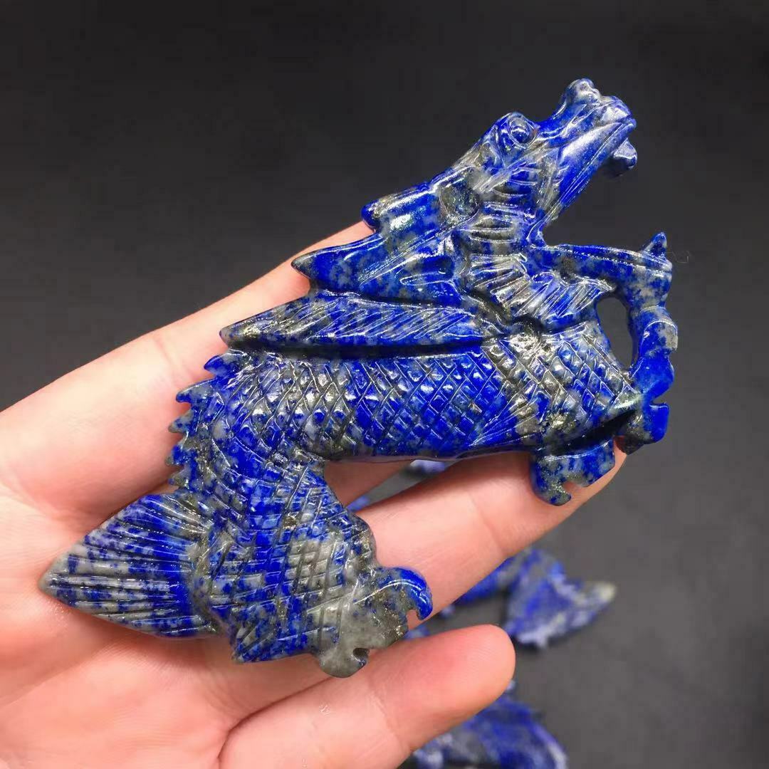 Natural Crystal Stone Dragon Carving