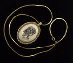 GRACIOUS LADY OVAL CAMEO PENDANT NECKLACE - SARAH COVENTRY JEWELRY - COV VTG SOLD